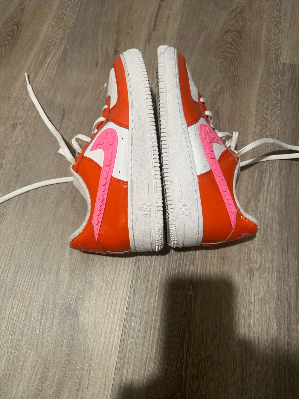 Nike woman red & Pink Heart Swoosh Low-Top Sneakers - Picture 2 of 7